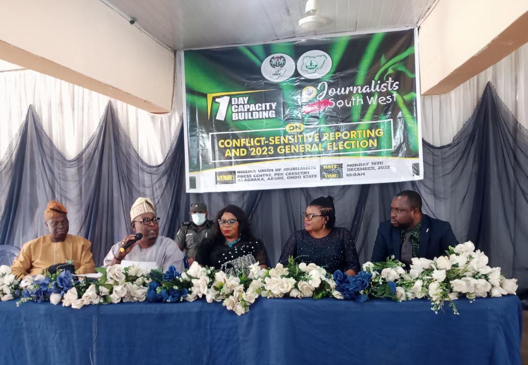 2023 elections: INEC, NUJ train journalists, advocate professionalism, neutrality