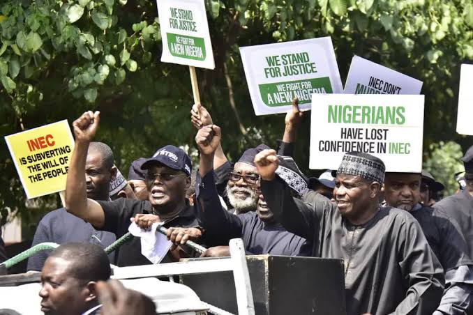 Why PDP protested at INEC headquarters – Atiku