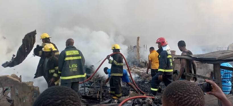 Police confirm 1 dead in Lagos market inferno