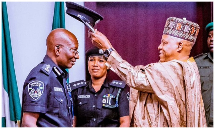 VP Shettima decorates new acting IGP Kayode Egbetokun