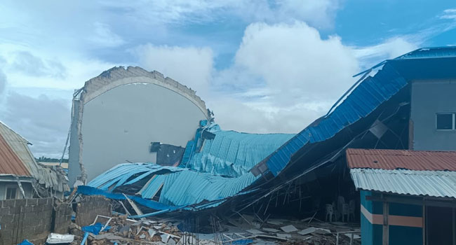 Pastor dies in church building collapse
